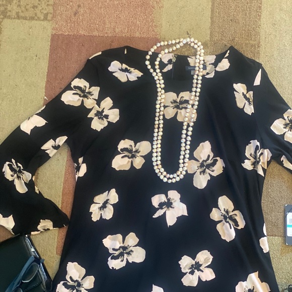 Tommy Hilfiger Black and Floral-Print A-Line Dress - Picture 10 of 14